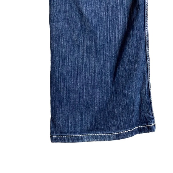 BKE Denim Payton Boot Cut Blue Jeans Mid Rise Textured 31 Short - Picture 7 of 14